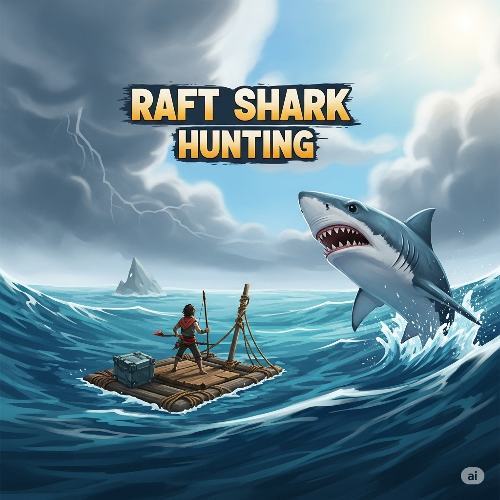 Raft Shark Hunting